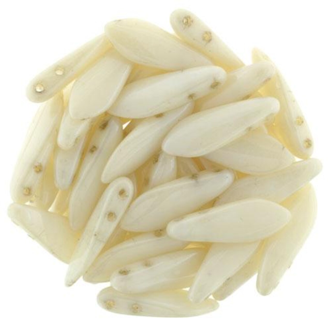 Czechmate 16mm X 5mm X 3mm Dagger Glass Czech Two Hole Bead, Luster - Op Champagne